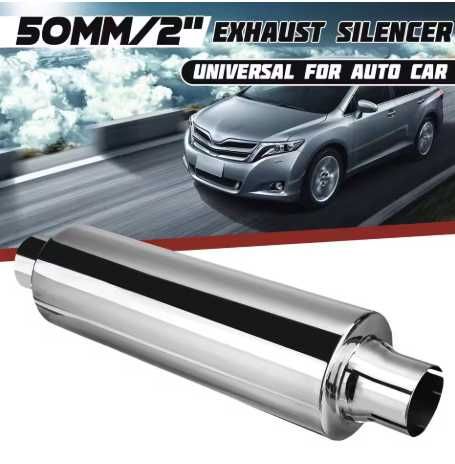 Toba intermediara rezonator evacuare 50mm inox cupla rapida