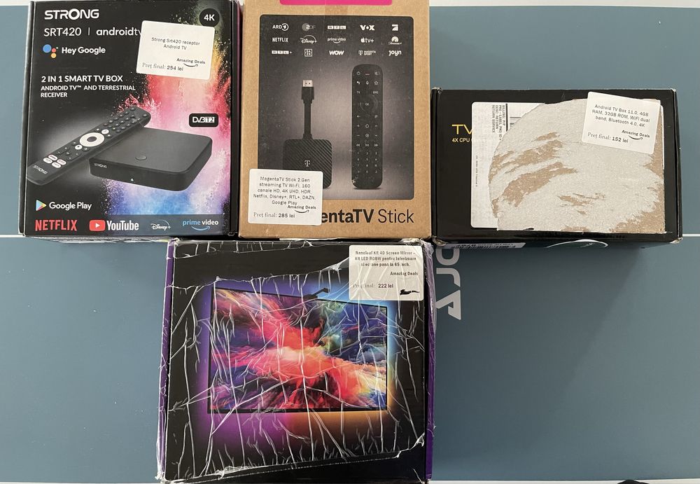 Aparate Smart TV și suport pentru televizor