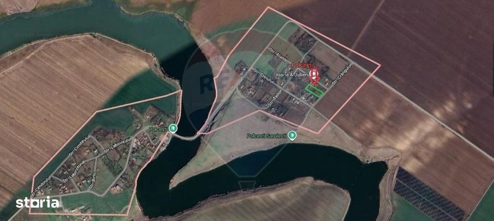 Teren intravilan 1700 mp de vanzare Polcesti  Strada Crangului