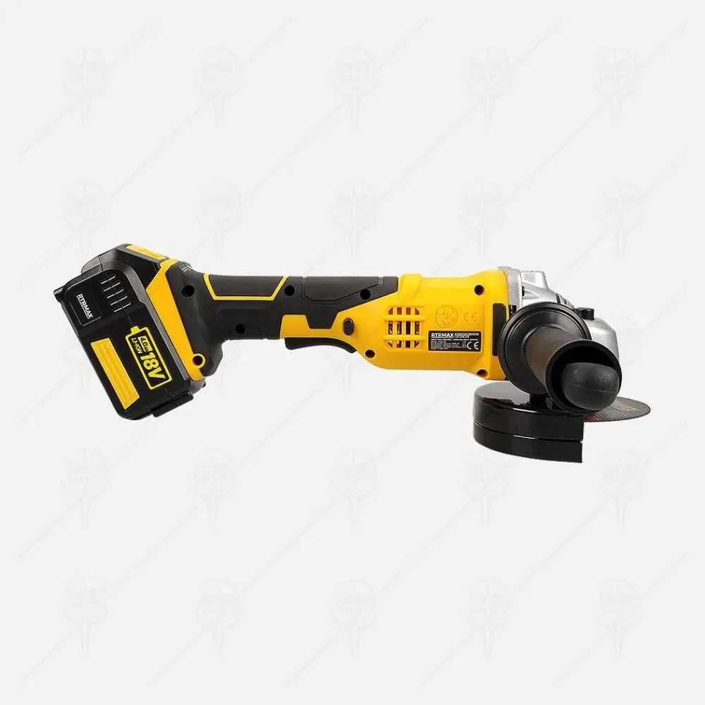 Акумулаторен ъглошлайв 115ММ 18V B3 RTRMAX RTX1825A