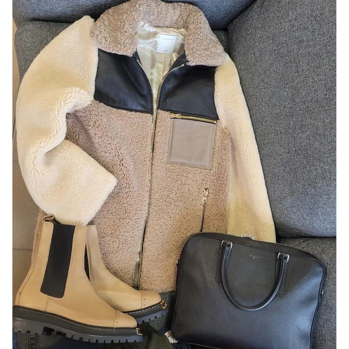 Haina blana naturala Sandro Paris