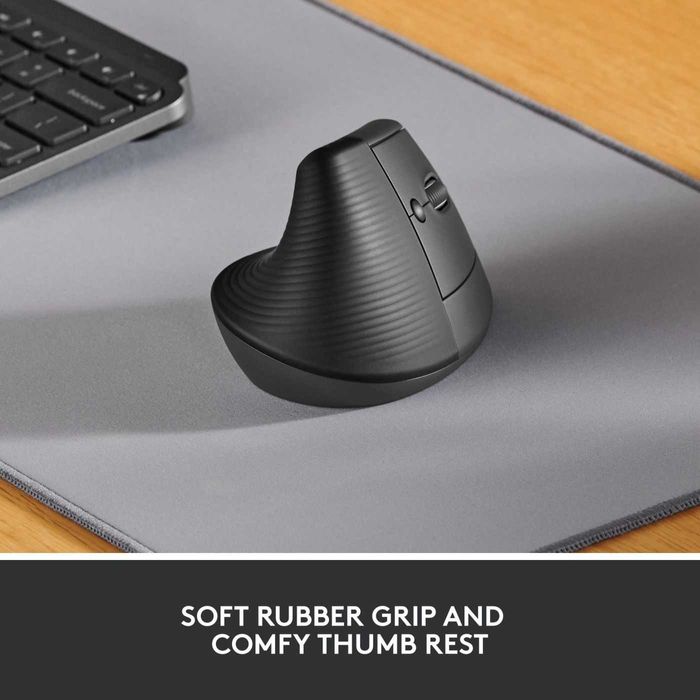 Безжична Oптична Ергономична Мишка Logitech - Lift Vertical EMEA