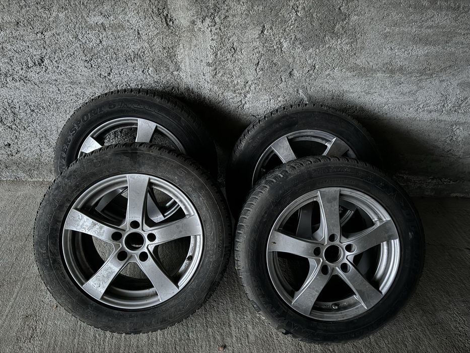 Jante 5x112 VW, Audi; Anvelope Dunlop 225/55/16