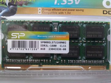 НОВИ!8GB DDR3L 1600MHz Ram за лаптоп SODIMM .гаранция