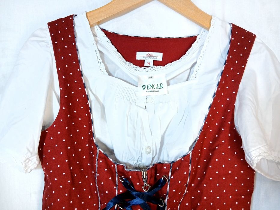Dirndl Nr 36, Rochie bavareza  Oktoberfest sarafan rochie tiroleza