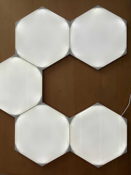 5 panouri luminoase hexagonale Nanoleaf - extindere