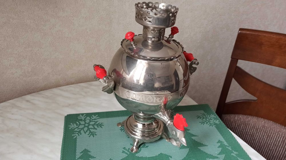 Самовар-шар электрический 3 л, Тула, рабочий.