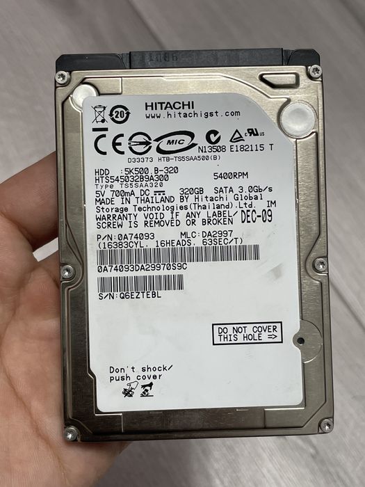 Жесткий диск для ноутбука на 320GB