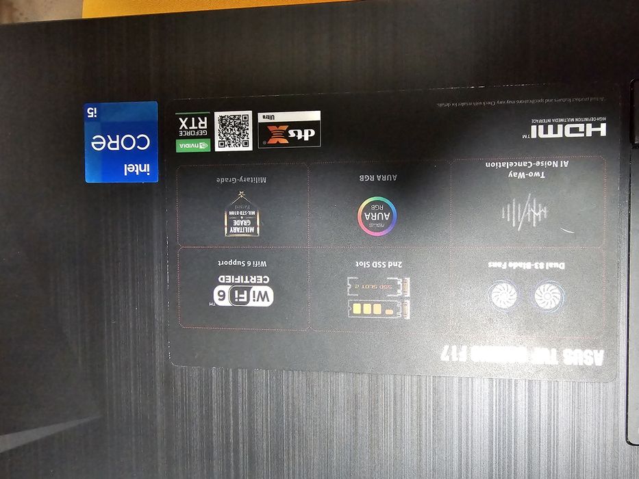 Asus tuf gaming F17 FX706H