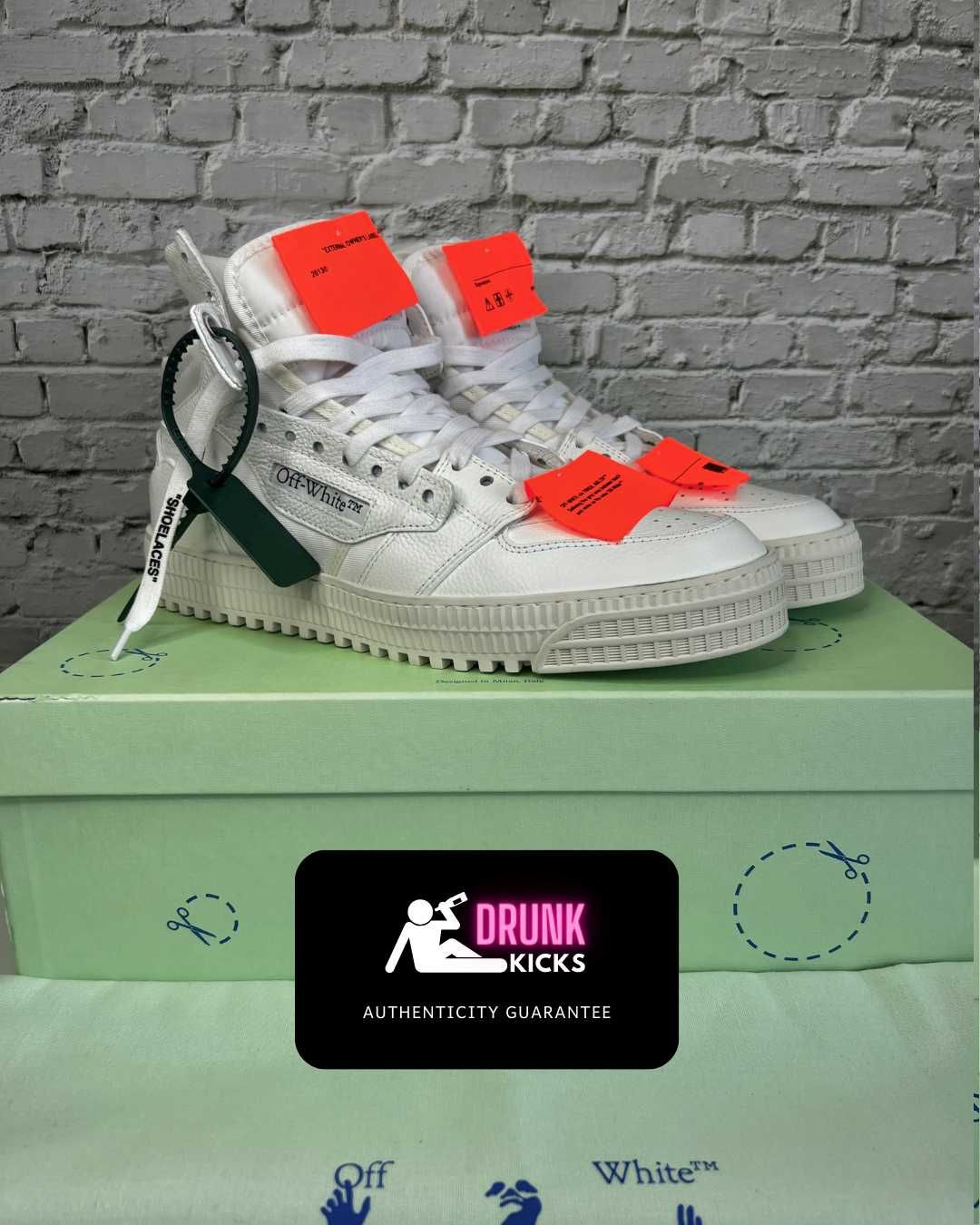 Off White Court 3.0 Full White Sneakers High | IT 42 fit 43 cu FACTURA