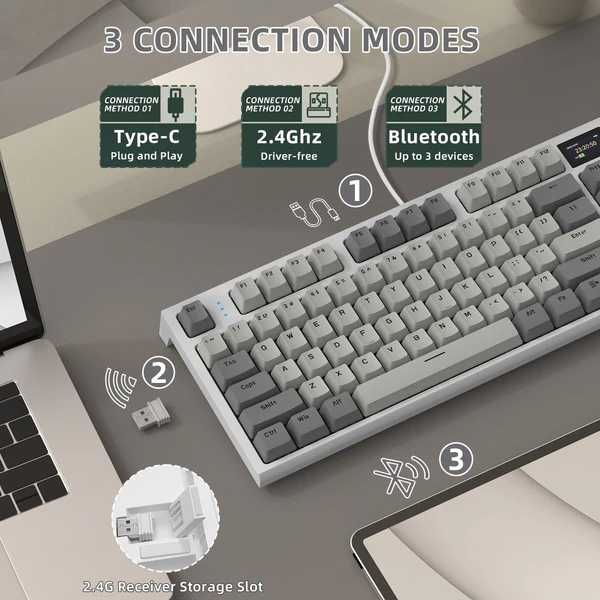Attack Shark K86 Wireless Mechanical Беспр/ механическая клавиатура ++