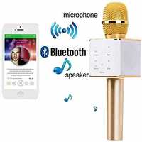 Microfon wireless cu boxa incorporata, cu bluetooth si usb