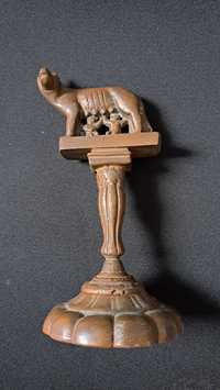 Statueta metalica Romulus si Remus