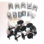 Set cleme fixare scut motor BMW X3 (F25), 11.2010-08.2017, 26 buc, acoperiri sub motor