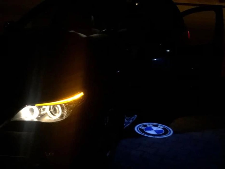 Lampi led logo portiere, holograme, dedicate BMW E90, E60, F10, F01