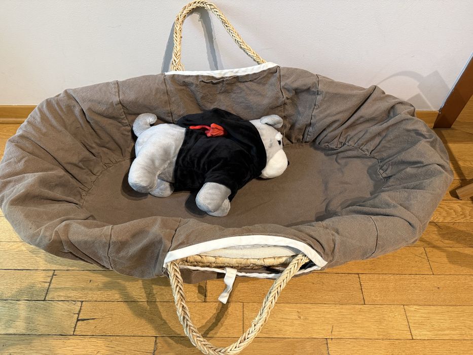 Бабешка плетена кошница (до 6 м) Moses basket + комплекти чаршафи