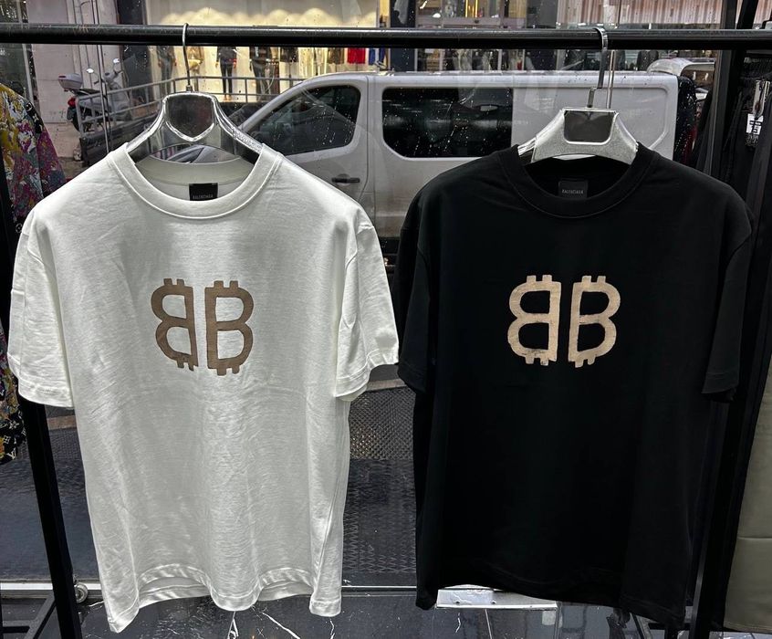 ig:D1AFACTOR T-shirt Balenciaga Black White In Stoc (S M L XL XXL)
