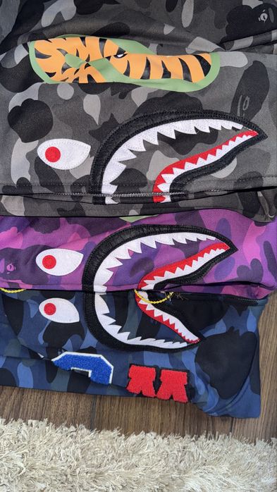 различни цветове Bape Shark Hoodie M, L- суитчер худи Bape
