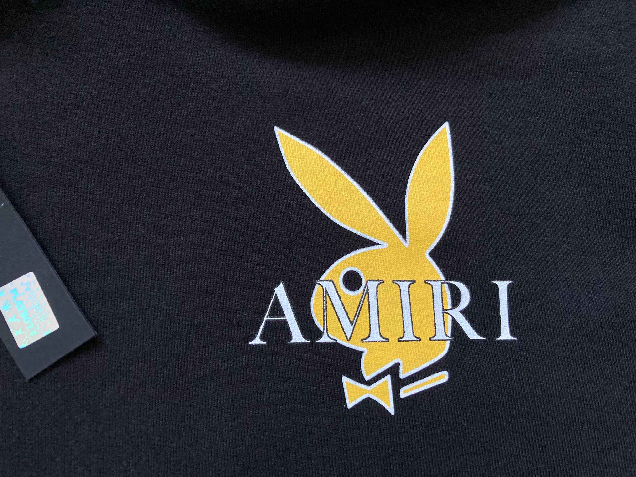 НОВ ОРИГИНАЛЕН Amiri Playboy Cover Bunny Hoodie суитчър суичър XL
