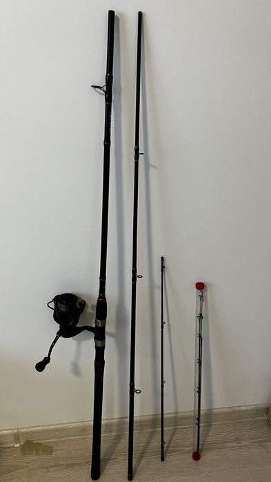 Lanseta Daiwa Black Widow Feeder, 3.30m, 100g, 3+2buc