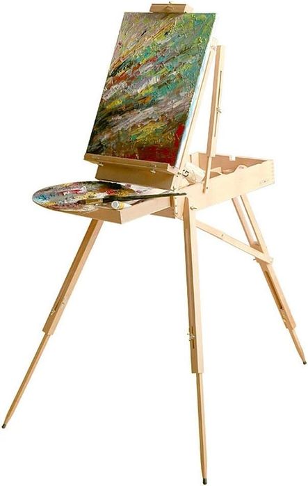 Trepied/sevalet portabil din lemn de fag, compact