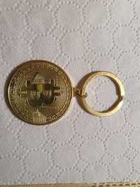 Breloc Bitcoin auriu …nou