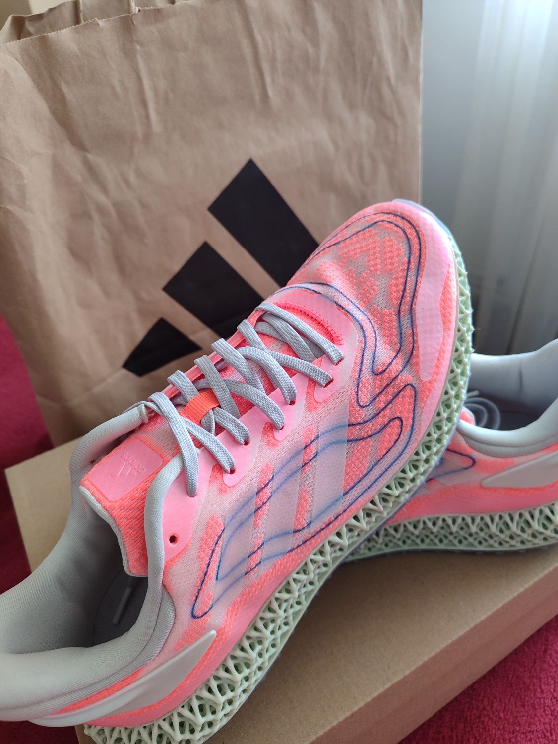 Adidas 4D - Signal Coral Running Size 42 - UK 8