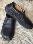 Мъжки кожени обувки Clarks за широк крак