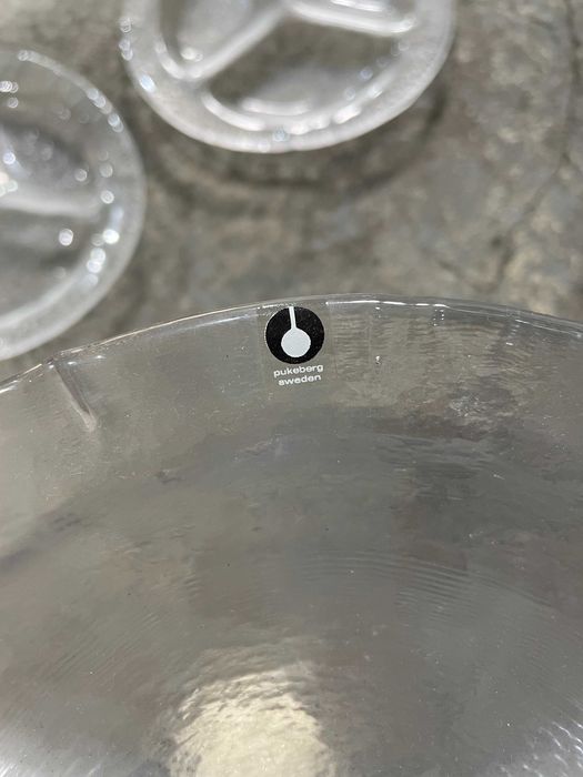 PUKEBERG Suedia 4 platouri ice glas pt servit aperitive antreu masa