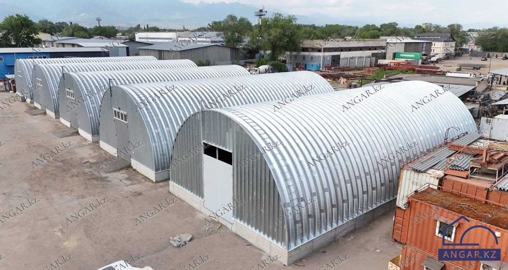 Ангар бескаркасный разборный