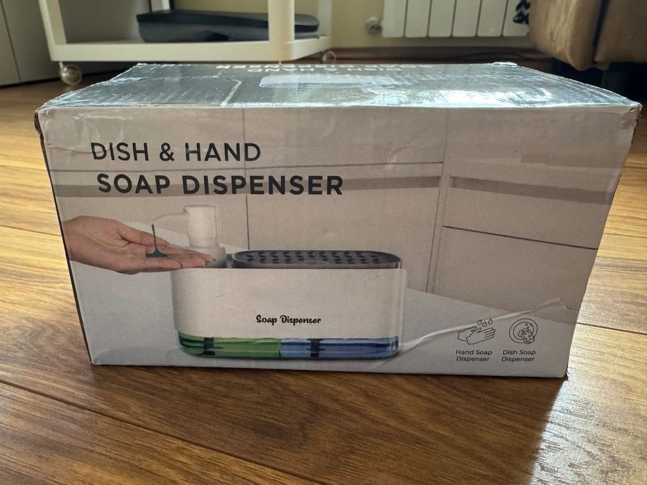 Комбиниран диспенсър за сапун и препарат за съдове