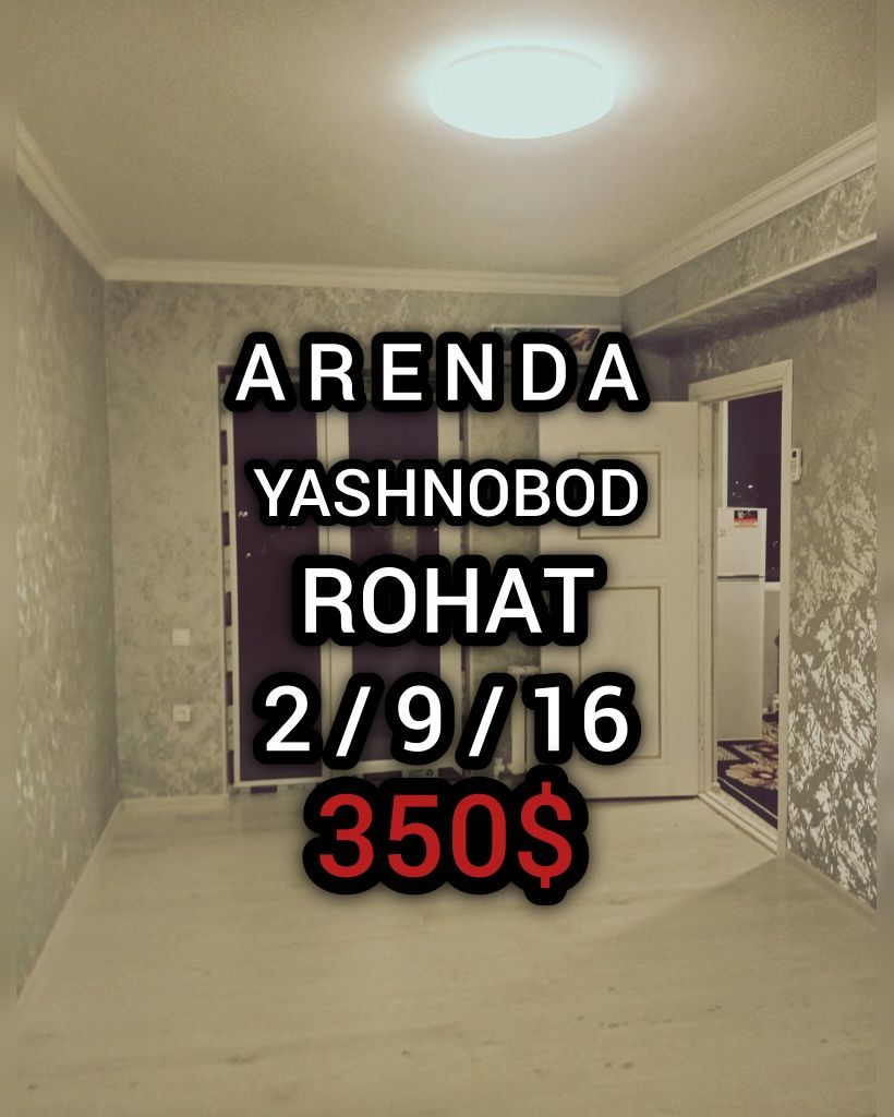 Rohat krugdan arenda 2xonali