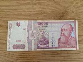 Bancnota de 10,000 lei Nicolae Iorga emisa in Februarie 1994