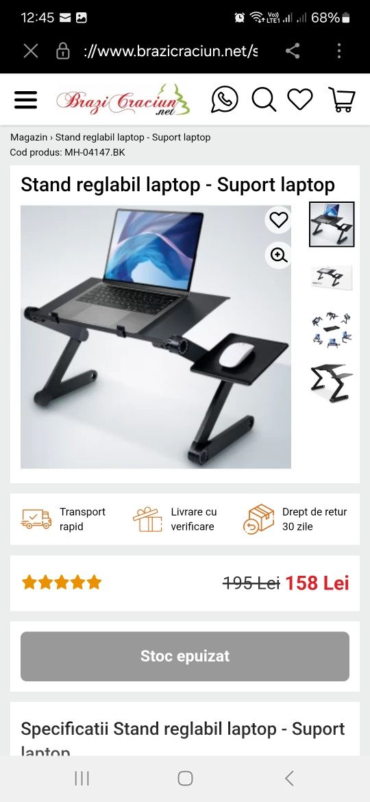 Laptop stand masa laptop