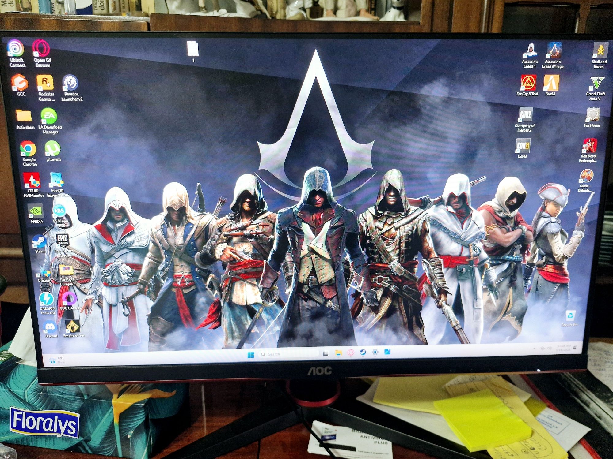Monitor Gaming LED AOC 24G2SAE/BK, 23.8", Full HD, 165Hz, AMD Freesync