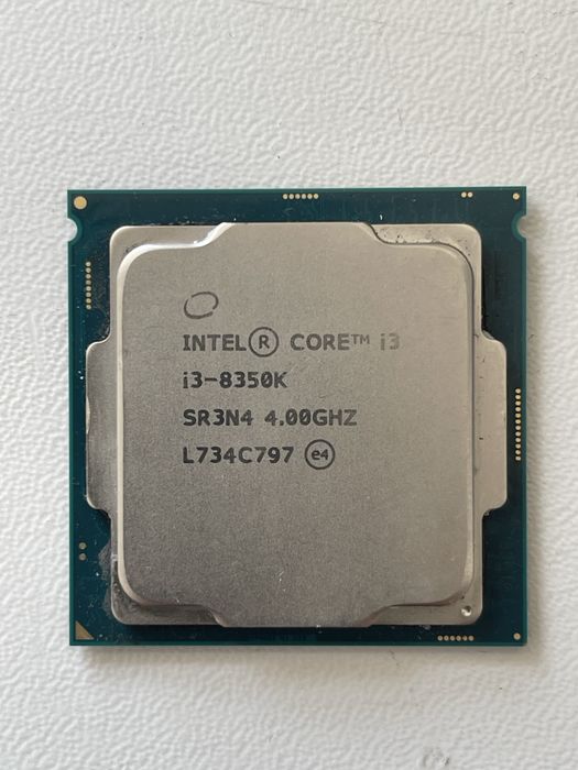 Процессор intel i3-8350k (LGA1151, 4.0GHz, 8MB, UHD630, Coffee Lake)