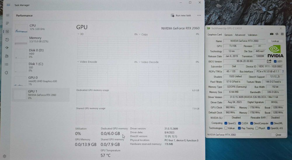17.3' IPS Dell G7 i5-9300/NVIDIA GTX 2060 6GB GDDR6/16GB/512GB SSD/1TB