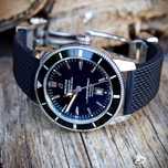 Breitling Superocean silver black