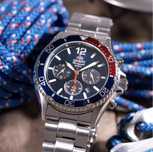Orient cronograf solar kamasu Panda original