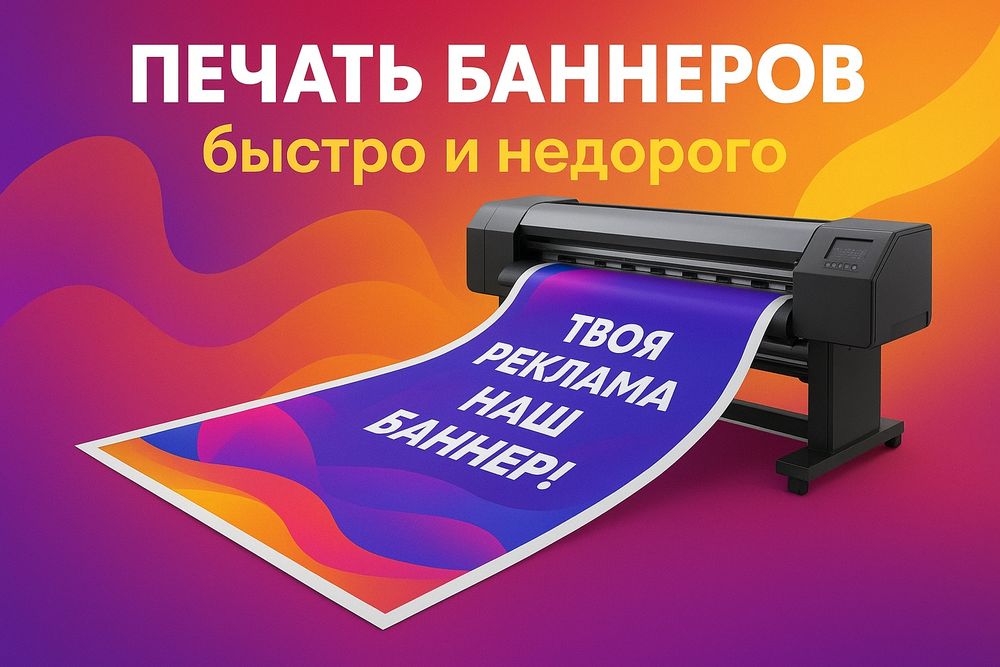печать банер, распечатка банер, наружная реклама