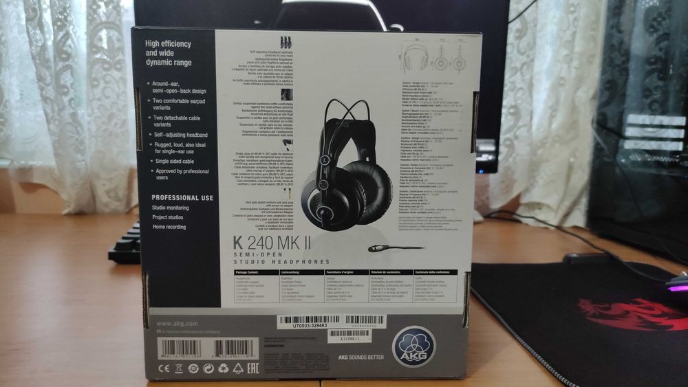 AKG K240 MK II Студио Слушалки [КАТО НОВИ]