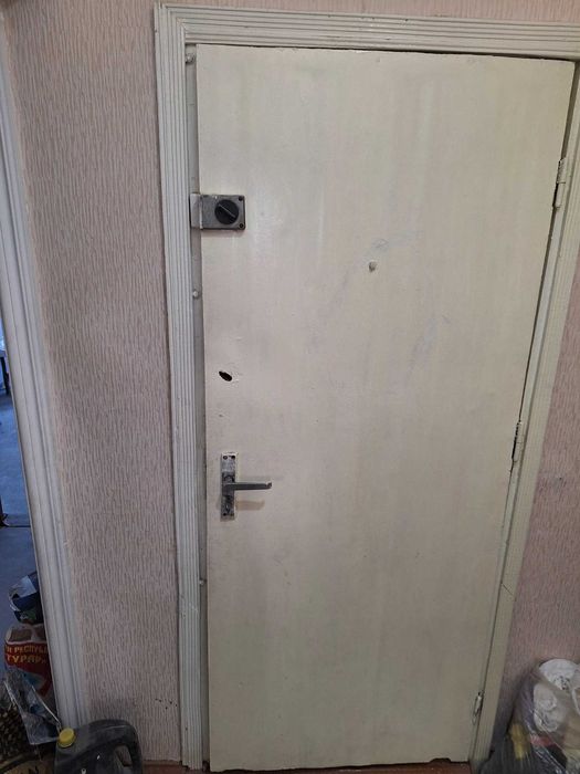 Двери входные металлический и деревянный