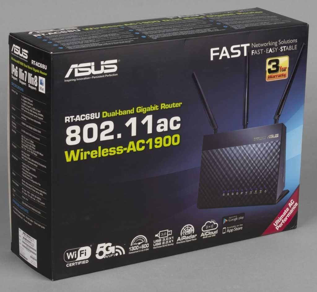 Роутер ASUS RT AC68U 5Ггц