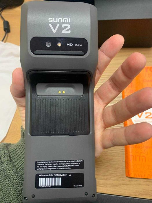 Мобилен терминал SUNMI V2, камера, 4G, вграден принтер