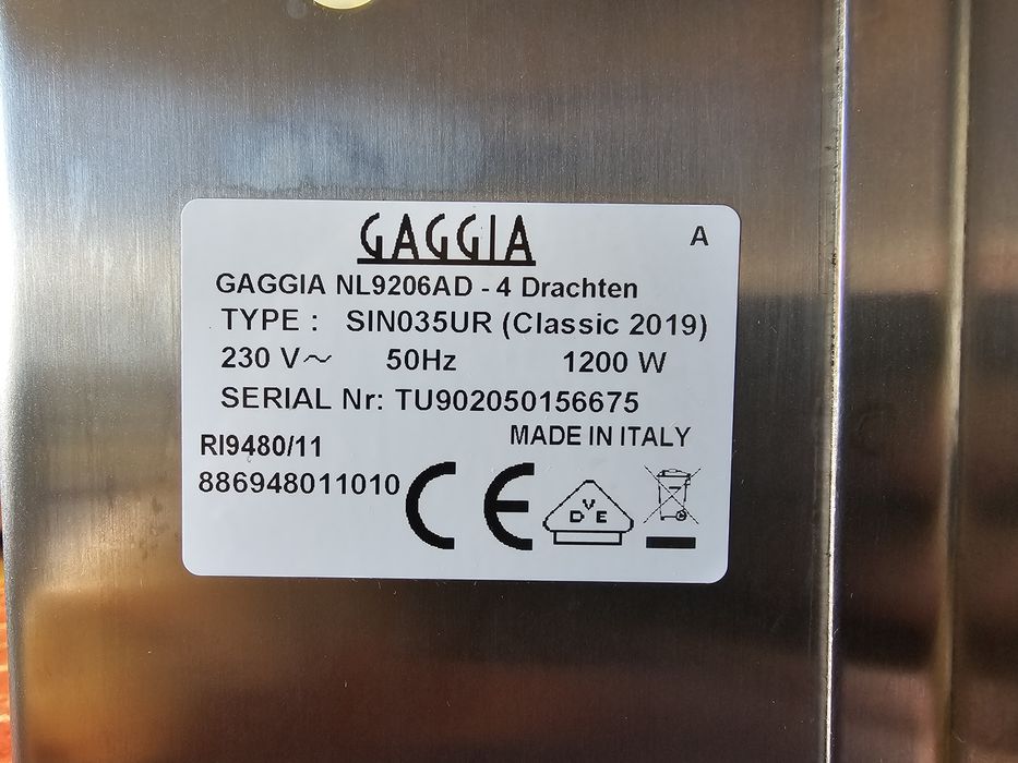 Gaggia Classic Pro Inox
