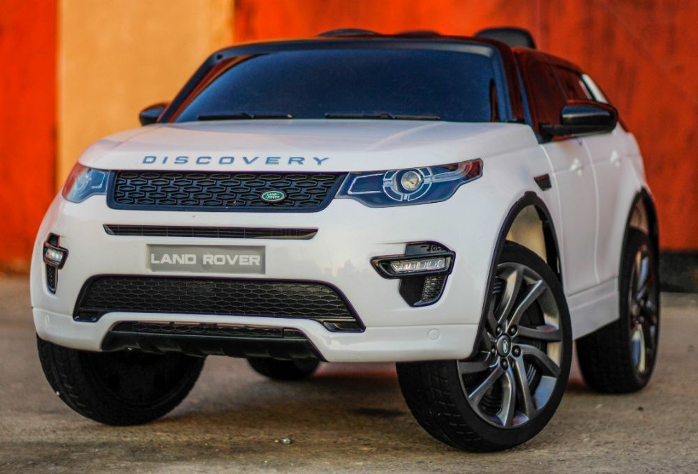 Masinuta electrica Land Rover Discovery cu Touchscreen Mp4 #Alb