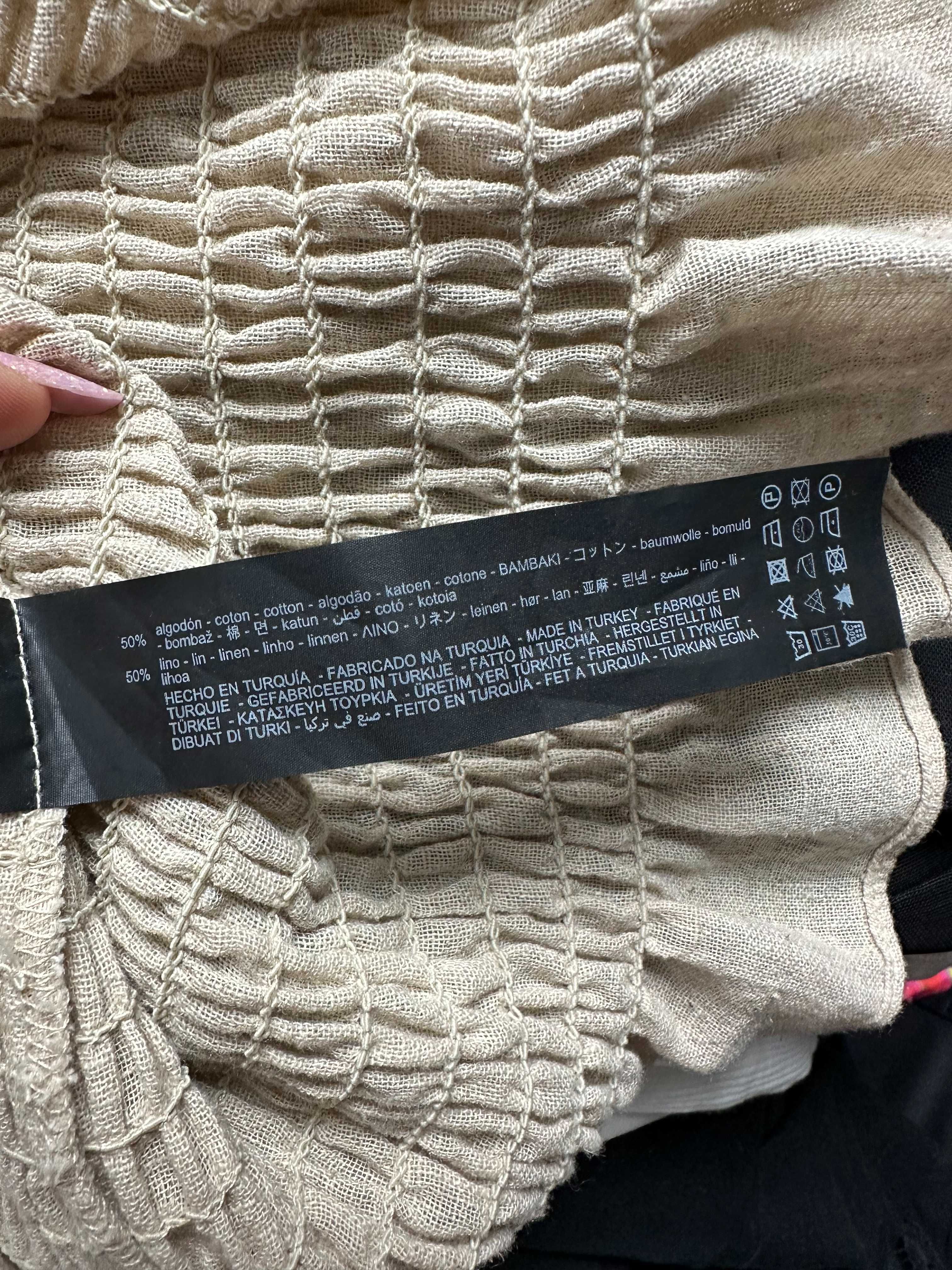 Rochiță crem din in, brand ZARA, mărimea XS