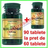 Acid Hialuronic 100 mg 60+30 tablete Cosmo Pharm