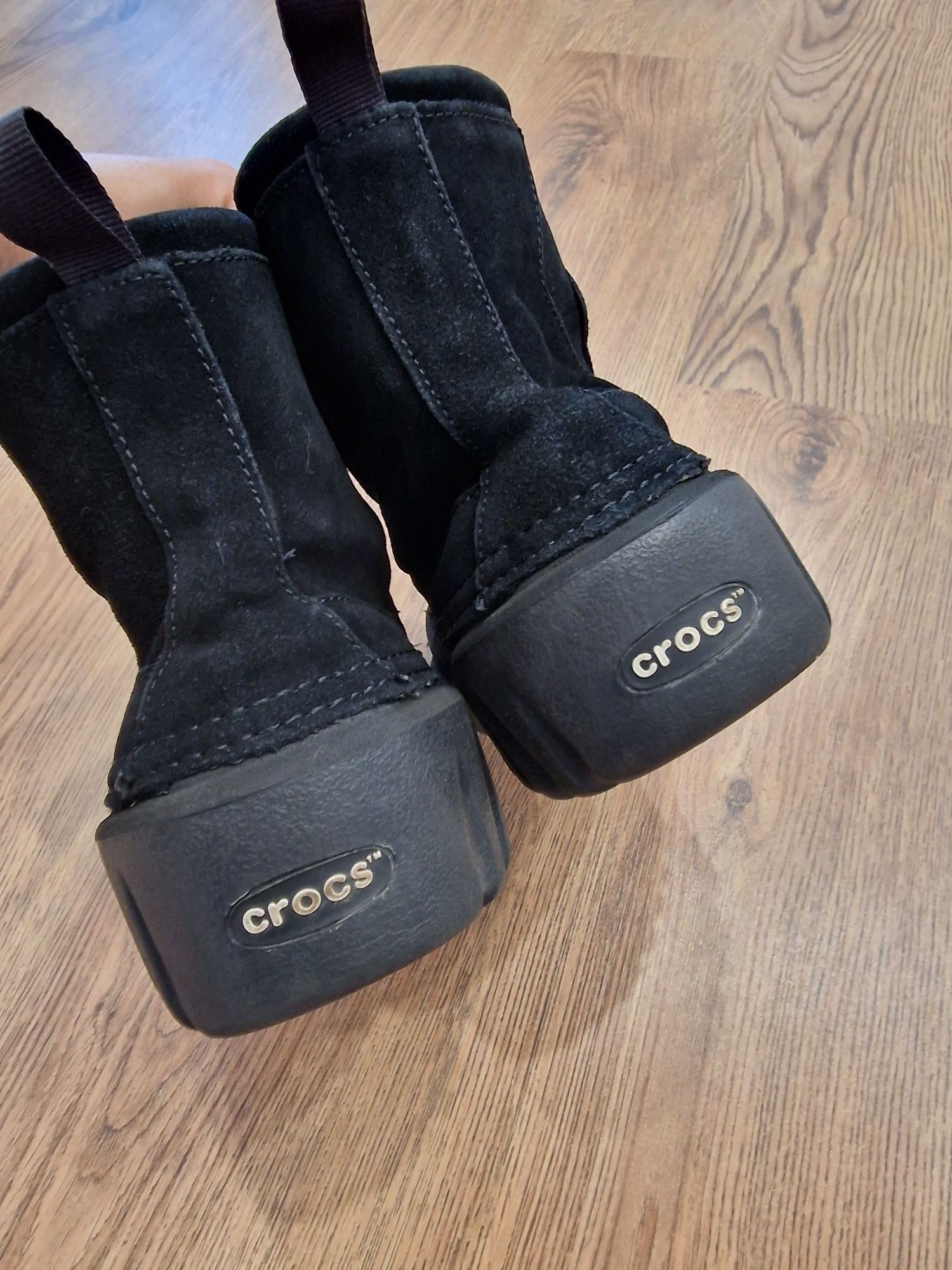 Crocs ботуши с естествена кожа /Размер M8/W10