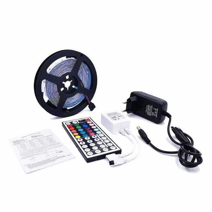 Kit Band LED, 10 Metri, 5050 RGB, 12V, Wi-Fi, Aplicatie dedicata